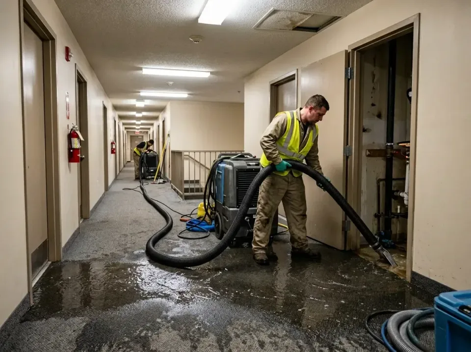 multi-unit-apartment-hallway-f-005 — frequently asked questions, Emergency Burst Pipe Water Extraction & Removal in Robbins,…